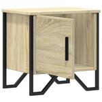 vidaXL Table de chevet Chêne sonoma 40 x 30 x 40 cm Aggloméré