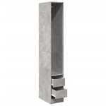 vidaXL Garde-robe gris béton 30x50x200 cm bois d'ingénierie