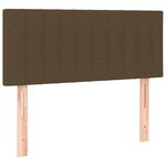 vidaXL Sommier à lattes de lit et matelas et LED Marron foncé 90x190cm