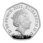 Pièce de monnaie 50 Pence Royaume-Uni Jeux du Commonwealth de Birmingham 2022 – Argent BE