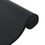 vidaXL Tapis rectangulaire noir 60x100 cm bambou