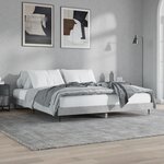 vidaXL Cadre de lit gris béton 200x200 cm bois d'ingénierie