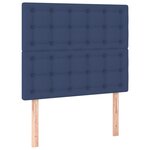 vidaXL Cadre de lit avec tête de lit Bleu 120x200 cm Tissu