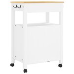 vidaXL Chariot de cuisine MONZA 60x40x90 cm bois massif de pin