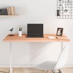 vidaXL Dessus de bureau 110x60x2 5 cm bois massif de hêtre
