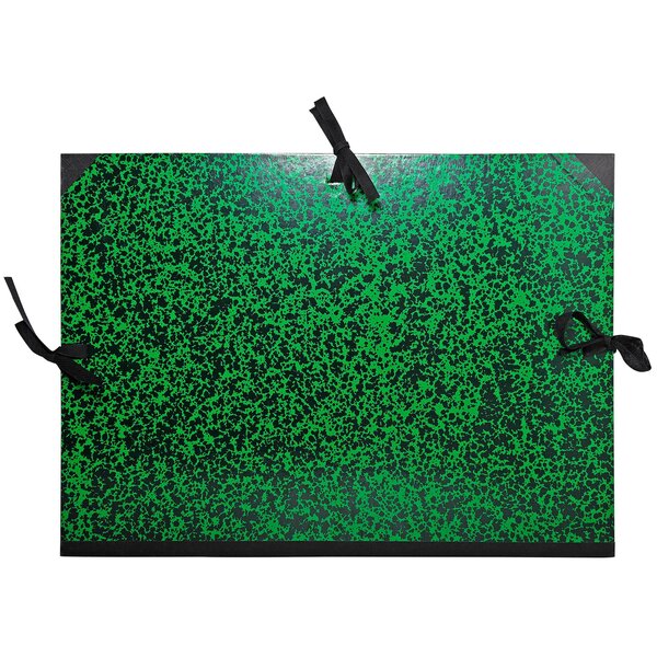 Carton À Dessin Annonay Avec Rubans 37x52 Cm - Pour Formats B3 Et 1/2 Raisin - Vert - X 5 - Exacompta