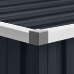 vidaXL Abri de jardin Anthracite 195x198x159 cm Acier galvanisé