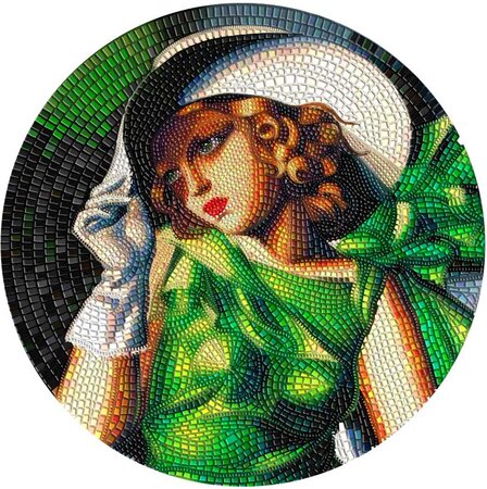 Pièce de monnaie en Argent 20 Dollars g 93.3 (3 oz) Millésime 2021 Great Micromosaic Passion YOUNG GIRL IN GREEN