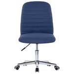 vidaXL Chaises à manger lot de 2 bleu tissu