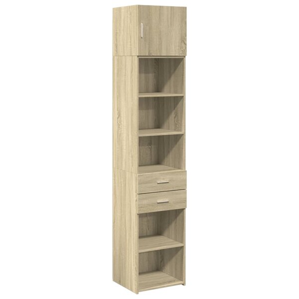 vidaXL Armoire de rangement mince chêne sonoma 45x42 5x225 cm