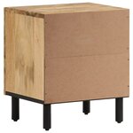 vidaXL Table de chevet 40x33x46 cm Bois de manguier solide