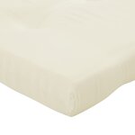vidaXL Coussins de chaise adirondack lot de 2 crème tissu oxford