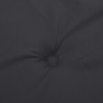 vidaXL Coussin de banc de jardin noir 120x50x3 cm tissu oxford