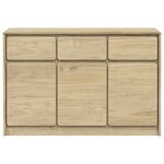 vidaXL Buffet SAUDA chêne 114x43x75 5 cm bois massif de pin