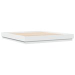 vidaXL Cadre de lit blanc 180x200 cm bois d'ingénierie