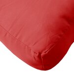 vidaXL Coussins de palette lot de 3 rouge tissu