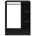 vidaXL Garde-robe noir 77x48x102 cm bois d'ingénierie