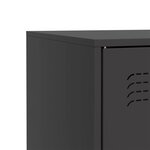 vidaXL Buffet noir 67x39x73 cm acier