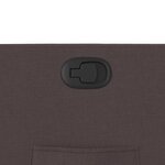 vidaXL Fauteuil inclinable Marron foncé Tissu