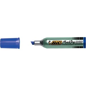 Marqueur Permanent MARKING ONYX 1481 Pointe Biseau 2 7 à 6 2 mm Bleu BIC