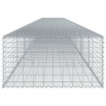 vidaXL Panier gabion avec couvercle 1000x100x50 cm fer galvanisé