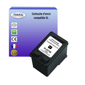 Cartouche compatible avec HP OfficeJet H470, K7100, K7103, K7108, Psc 4180 remplace HP 337 (C9364EE) Noire 18ml - T3AZUR
