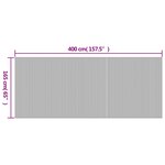 vidaXL Cloison de séparation gris 165x400 cm bambou