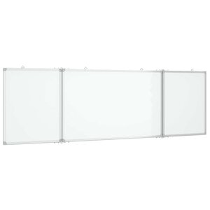 vidaXL Tableau blanc magnétique pliable 160x60x1 7 cm aluminium