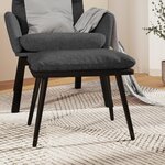 vidaXL Repose-pied Gris foncé 45x29 5x35 cm Tissu et similicuir
