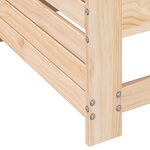 vidaXL Canapé de jardin accoudoir avec coussin bois massif de pin