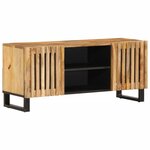 vidaXL Meuble TV 105x34x46 cm bois massif de manguier brut