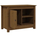 vidaXL Meuble TV Marron miel 70x36 5x52 cm Bois de pin massif