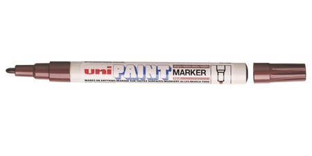 Marqueur PAINT Marker PX21 Pte conique fine 0,8 - 1,2mm Marron UNI-BALL