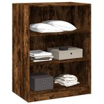 vidaXL Garde-robe chêne fumé 77x48x102 cm bois d'ingénierie