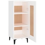 vidaXL Buffet blanc 34 5x34x90 cm bois d'ingénierie