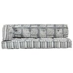 vidaXL Coussin de canapé palette Gris Tissu Patchwork