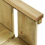 vidaXL Banc de jardin 121 cm bois de pin imprégné