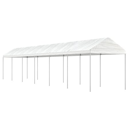 vidaXL Belvédère avec toit blanc 13 38x2 28x2 69 m polyéthylène