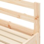 vidaXL Lit de jour avec lit gigogne 80x200 cm bois de pin massif
