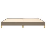 vidaXL Cadre de lit Taupe 200x200 cm Tissu