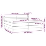 vidaXL Sommier à lattes de lit et matelas Vert foncé 200x200cm Velours