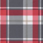 vidaXL Coussins de chaise à dossier haut lot de 4 carreaux rouge