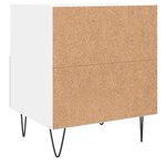 vidaXL Table de chevet blanc 40x35x47 5 cm bois d’ingénierie