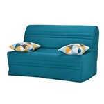 Joe Banquette BZ GEOMETRICO - Tissu turquoise - 143 x 101 x 95 cm