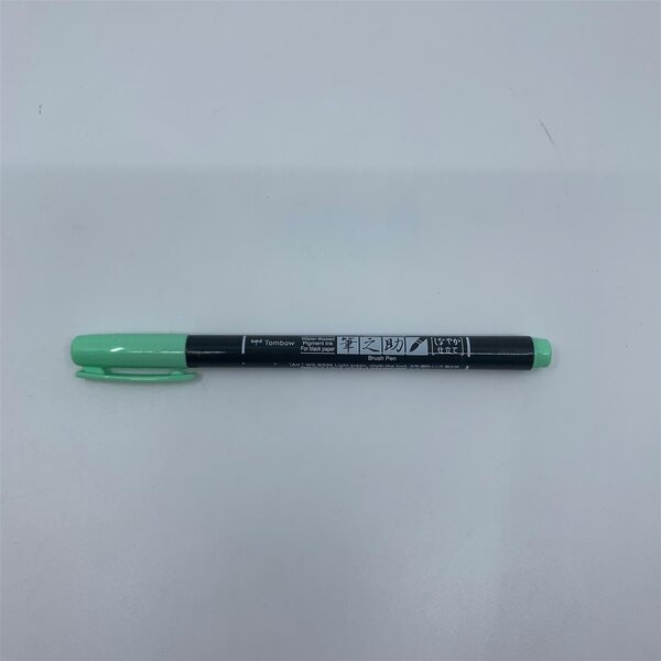 Feutre brush fudenosuke pastel pour papier noir vert tombow