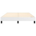 vidaXL Cadre de lit Blanc 140x200 cm Similicuir