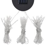 vidaXL Tonnelle avec rideau et guirlande lumineuse LED 4x3m Anthracite