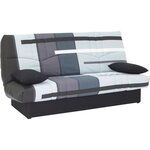 Clic clac 3 places -Piste Gris - Couchage 125 x 190 cm - 190 x 92 x 96 cm