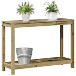 vidaXL Table de rempotage avec étagère 108x35x75 cm bois pin imprégné