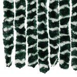 vidaXL Moustiquaire Vert et blanc 100x220 cm Chenille